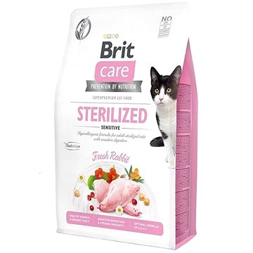 Brit Care Cat Grain-Free Sterilized Sensitive, 2 kg - Granule pro kočky