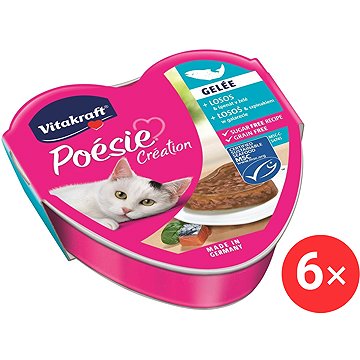

Vitakraft Cat mokré krmivo Poésie Création losos a špenát 6 × 85 g