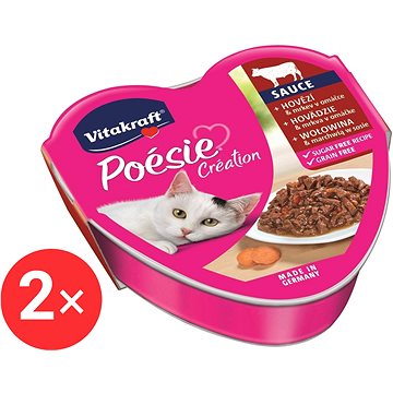 

Vitakraft Cat mokré krmivo Poésie Création hovězí a mrkev 2 × 85 g