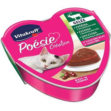 

Vitakraft Cat mokré krmivo Poésie Création zvěřina a brusinky 85g