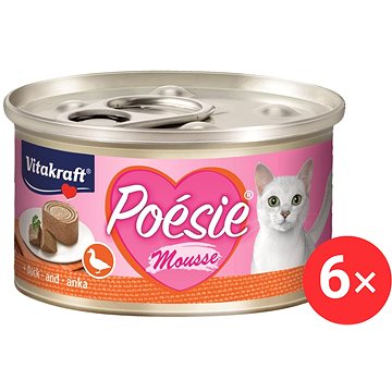 

Vitakraft Cat mokré krmivo Poésie Mousse kachna 6 × 85 g