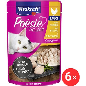 

Vitakraft Cat mokré krmivo Poésie Délice kuřecí 6 × 85 g