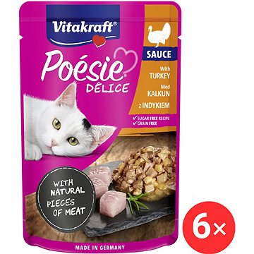 

Vitakraft Cat mokré krmivo Poésie Délice krůtí 6 × 85 g