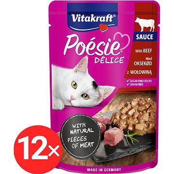 

Vitakraft Cat mokré krmivo Poésie Délice hovězí 12 × 85 g