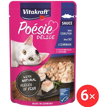 

Vitakraft Cat mokré krmivo Poésie Délice treska tmavá 6 × 85 g