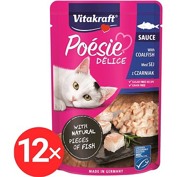 

Vitakraft Cat mokré krmivo Poésie Délice treska tmavá 12 × 85 g