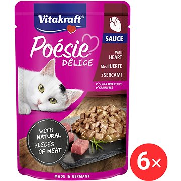 

Vitakraft Cat mokré krmivo Poésie Délice se srdcem 6 × 85 g