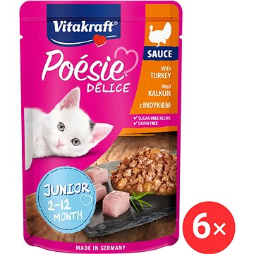 

Vitakraft Cat mokré krmivo Poésie Délice krůtí Junior 6 × 85 g