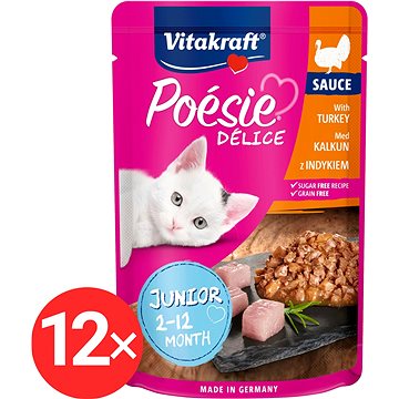 

Vitakraft Cat mokré krmivo Poésie Délice krůtí Junior 12 × 85 g
