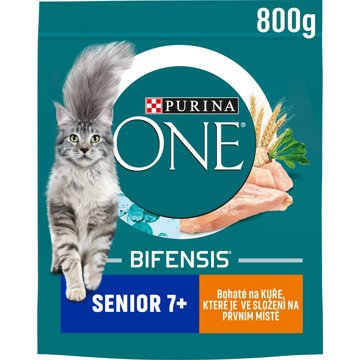 

Purina ONE Bifensis Senior 7+ s kuřetem a celozrnnými obilovinami 800 g