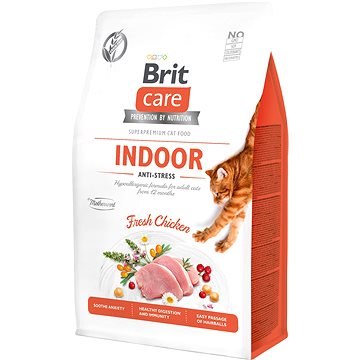 Brit Care Cat Grain-Free Indoor Anti-stress, 0,4 kg - Granule pro kočky