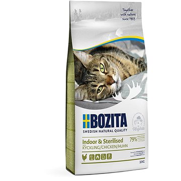 Bozita Adult Indoor & Sterilised Chicken 10kg - Granule pro kočky