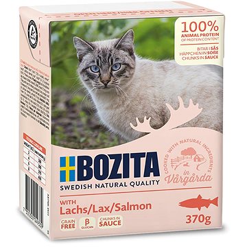 Bozita bezobilné kousky losos v omáčce 370g - Konzerva pro kočky