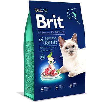Brit Premium by Nature Cat Sensitive Lamb 8 kg  - Granule pro kočky