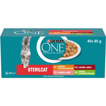 

Purina ONE Sterilcat Multipack lahodný výběr ve šťávě 40 × 85 g