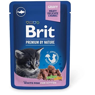 

Brit Premium by Nature Cat Pouches White Fish for Kitten 100 g