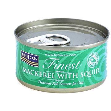 

Fish4Cats Konzerva pro kočky Finest makrela s olihní 70 g