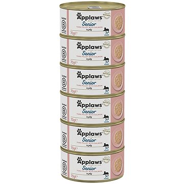 

Applaws konzerva Senior Tuňák s lososem 6 × 70 g