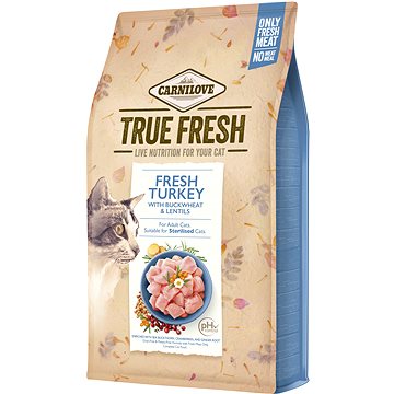 

Carnilove True Fresh Granule pro kočky s čerstvým krůtím 4,8 kg