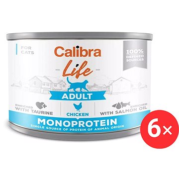 

Calibra Cat Life konzerva pro dospělé kočky s kuřecím 6 × 200 g