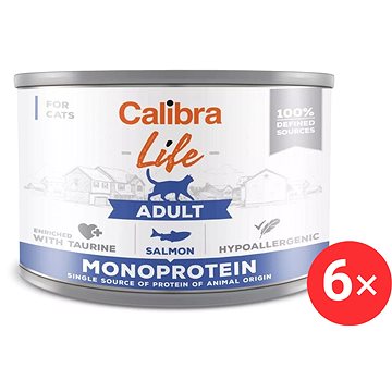 

Calibra Cat Life konzerva pro dospělé kočky s lososem 6 × 200 g