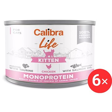 

Calibra Cat Life konzerva pro koťata s kuřecím 6 × 200 g