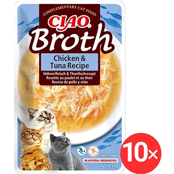 

Ciao Churu Cat Broth Vývar kuřecí a tuňáková receptura 10 × 40 g
