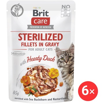 

Brit Care Cat Sterilized Fillets in Gravy with Hearty Duck 6 × 85 g