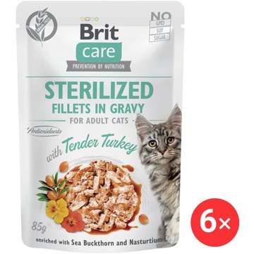 

Brit Care Cat Sterilized Fillets in Gravy with Tender Turkey 6 × 85 g