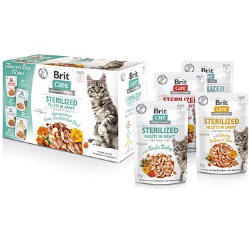 

Brit Care Cat Flavour box Sterilized Fillet in Gravy 12 × 85 g