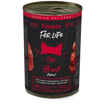 

Fitmin For Life Hovězí konzerva pro dospělé kočky 400 g