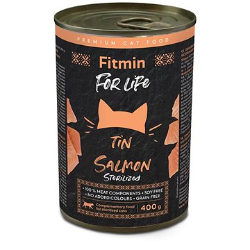

Fitmin for Life Lososová konzerva pro kastrované kočky 400 g