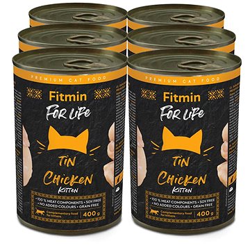 

Fitmin for Life Kuřecí konzerva pro koťata 6 × 400 g