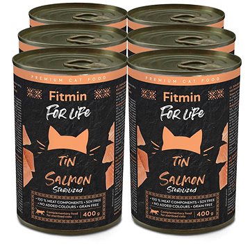

Fitmin for Life Lososová konzerva pro kastrované kočky 6 × 400 g