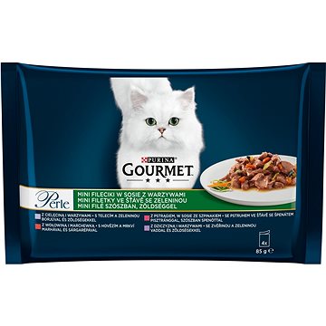 

Gourmet Perle multipack rybí a masový výběr ve šťávě 4 × 85 g