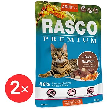 

Rasco Kapsička Premium Adult kachní s rakytníkem 2 × 85 g