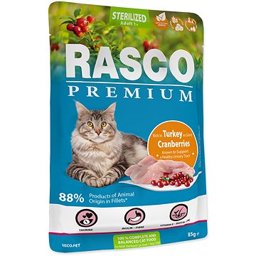 

Rasco Kapsička Premium Sterilized krůtí s brusinkou 85 g