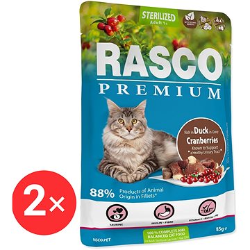 

Rasco Kapsička Premium Sterilized kachní s brusinkou 2 × 85 g