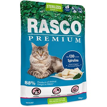 

Rasco Kapsička Premium Sterilized treska se spirulinou 85 g