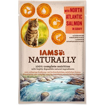 

IAMS Naturally Kapsička losos v omáčce 85 g
