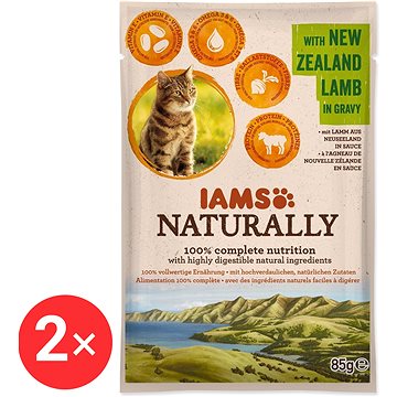 

IAMS Naturally Kapsička jehněčí v omáčce 2 × 85 g
