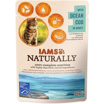 

IAMS Naturally Kapsička treska v omáčce 85 g