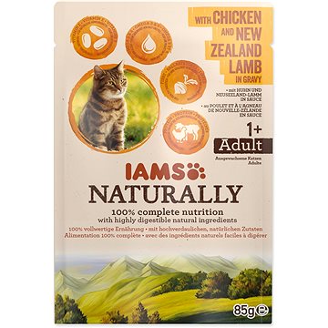 

IAMS Naturally Kapsička kuře & jehněčí v omáčce 85 g