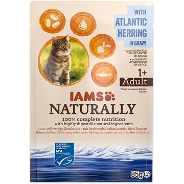 

IAMS Naturally Kapsička sleď v omáčce 85 g