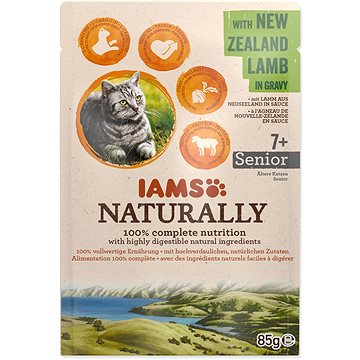 

IAMS Naturally Kapsička Senior jehněčí v omáčce 85 g