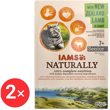 

IAMS Naturally Kapsička Senior jehněčí v omáčce 2 × 85 g