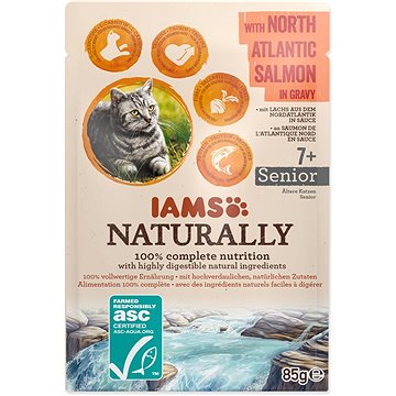 

IAMS Naturally Kapsička Senior losos v omáčce 85 g