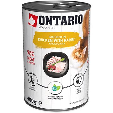 

Ontario Konzerva kuřecí paté s králíkem 400 g