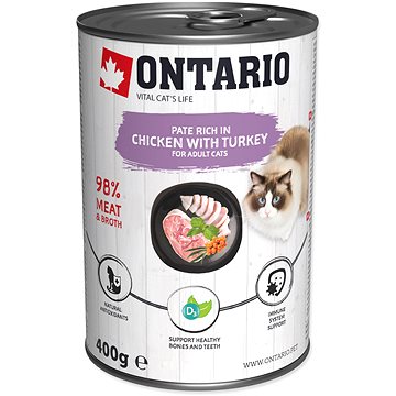

Ontario Konzerva kuřecí paté s krůtou 400 g