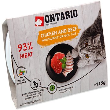 

Ontario Vanička kuřecí s hovězím a taurinem 115 g